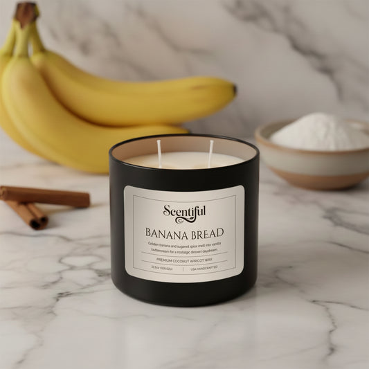 Banana Bread - Sweet & Nostalgic Scented 11.5 oz Candle