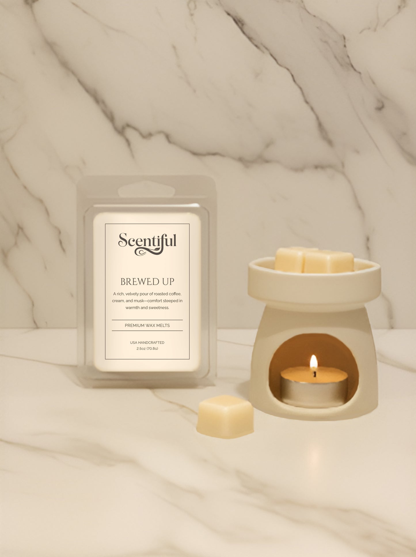 Brewed Up–Warm & Comforting 2.5 oz Vegan Wax Melts