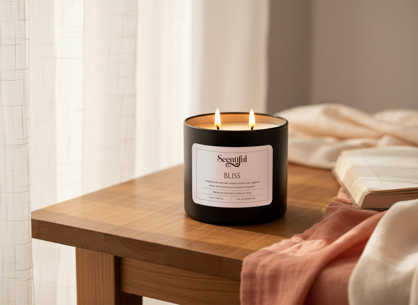 Bliss - Tropical & Radiant Scented 11.5 oz Candle