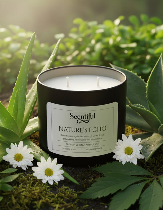 Nature’s Echo - Fresh & Serene Scented 11.5 oz Candle