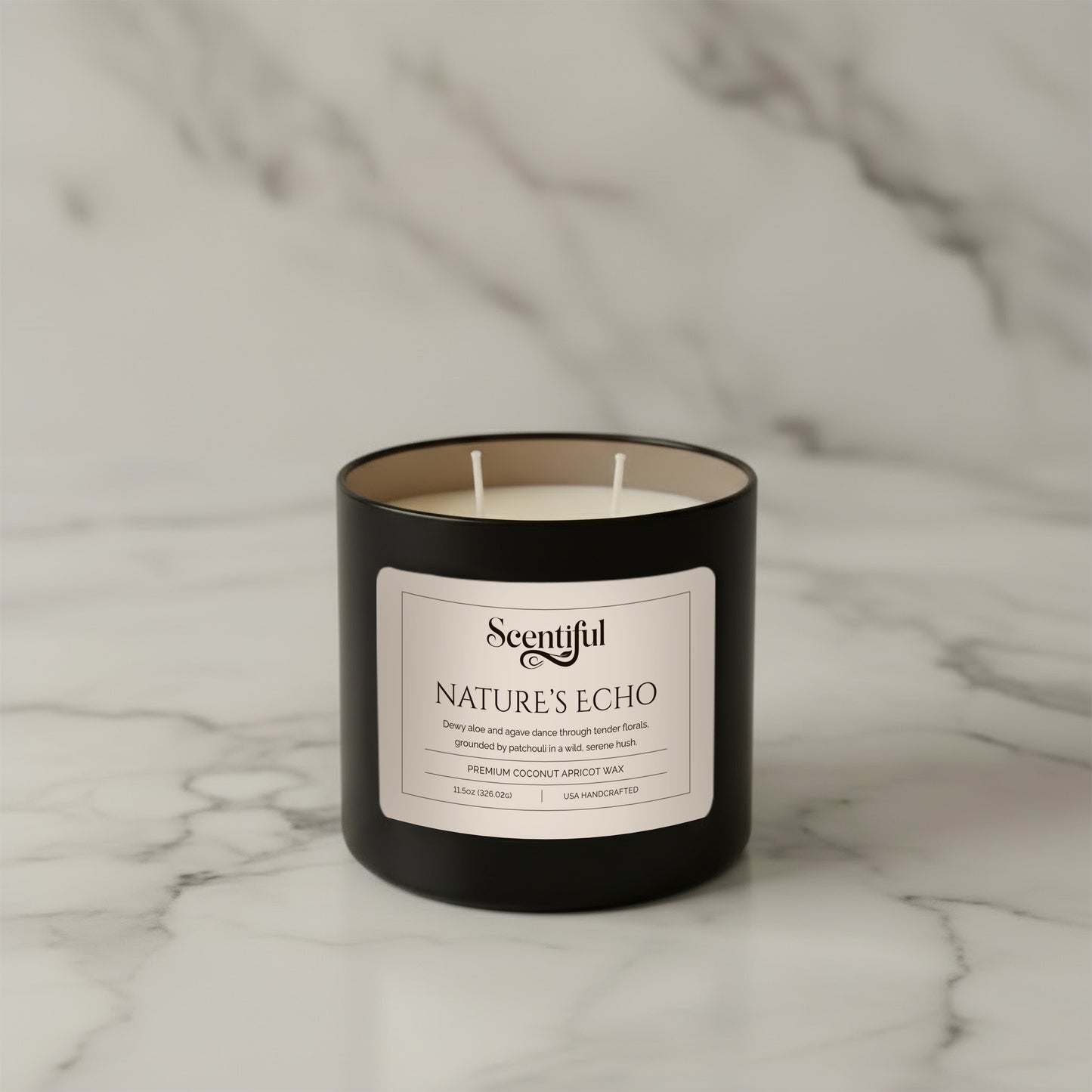 Nature’s Echo - Fresh & Serene Scented 11.5 oz Candle