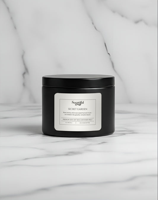 Secret Garden – Romantic & Floral 3 oz 100% Soy Container Melt