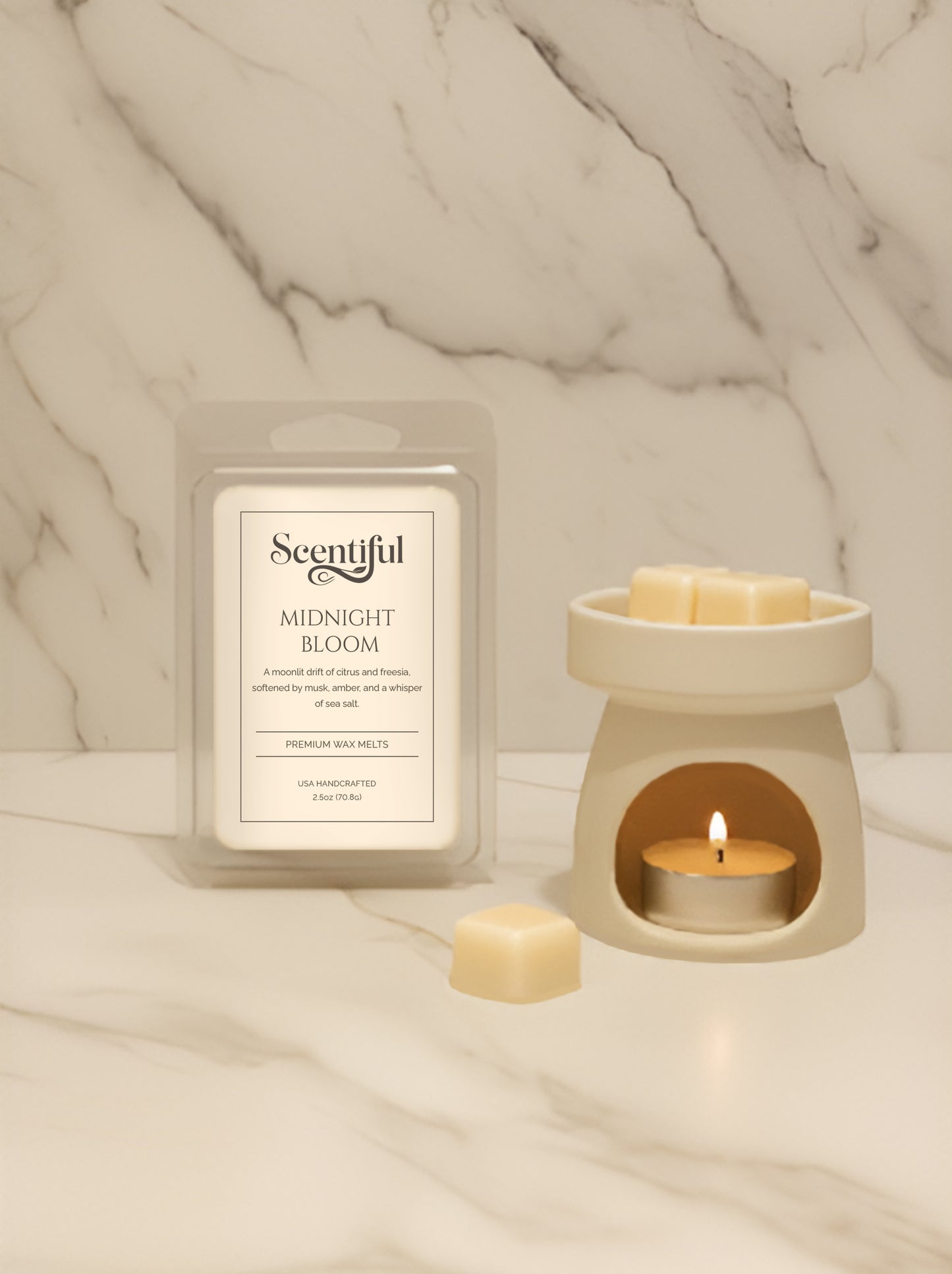 Midnight Bloom–Soft & Enchanting 2.5 oz Vegan Wax Melts