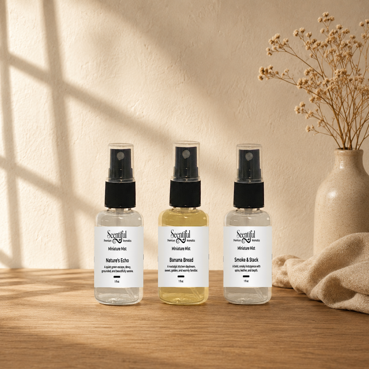 The Comfort Trio , Miniature Mist Set (3 × 1 oz)