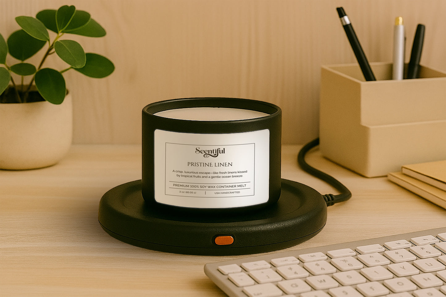 Pristine Linen – Fresh & Clean 3 oz 100% Soy Container Melt