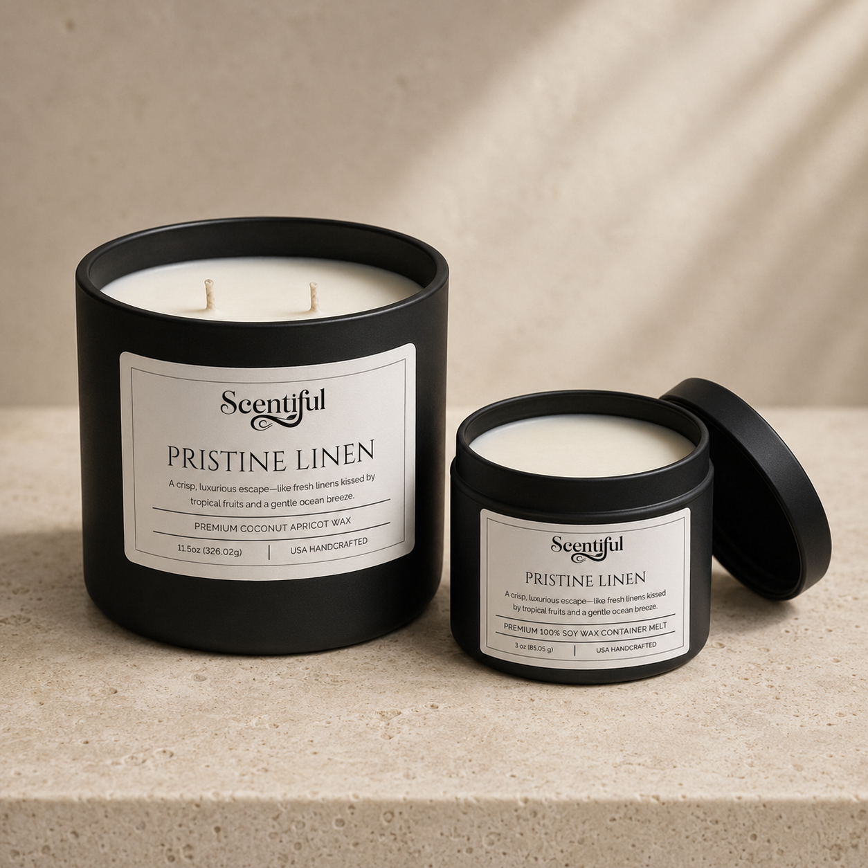 Wicked + Wickless Scent Set: 1 x 11.5 oz Candle with 1 x 3 oz Container wax melt
