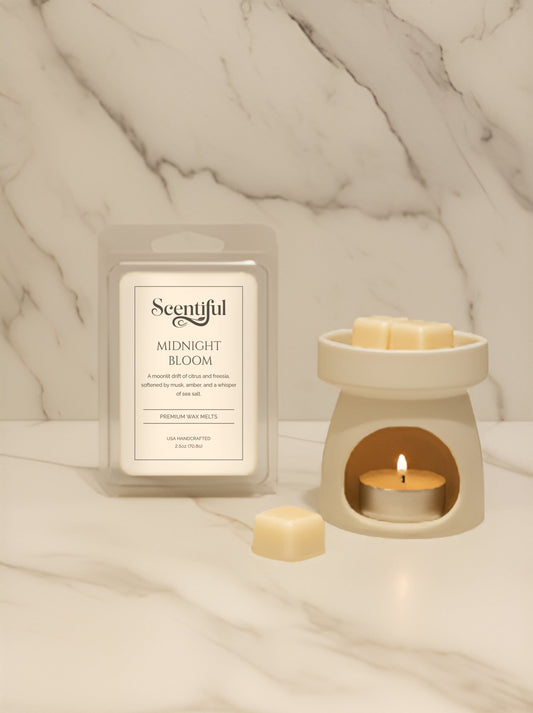 Midnight Bloom–Soft & Enchanting 2.5 oz Vegan Wax Melts - Handcrafted