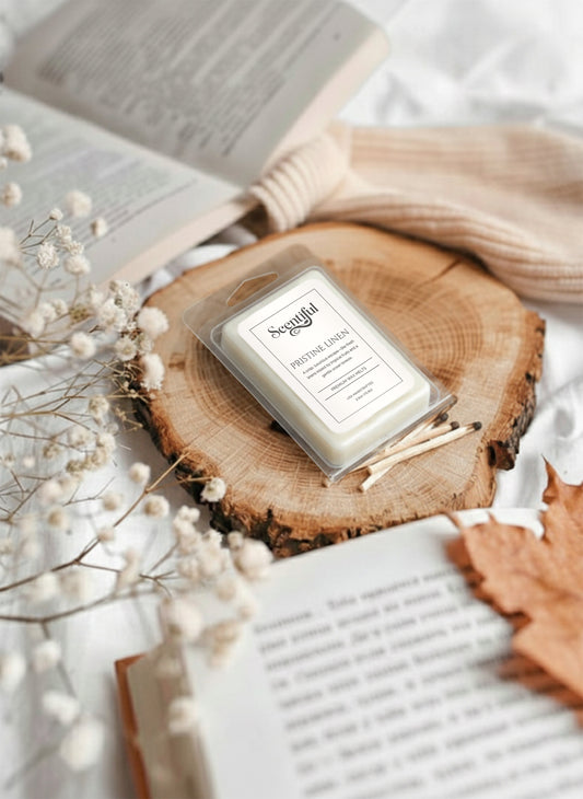 Pristine Linen–Fresh & Clean 2.5 oz Vegan Wax Melts - Handcrafted