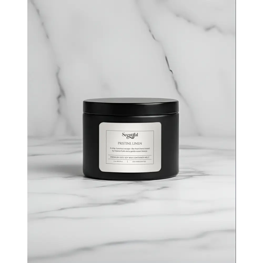 Pristine Linen – Fresh & Clean 3 oz 100% Soy Container Melt - Handcrafted