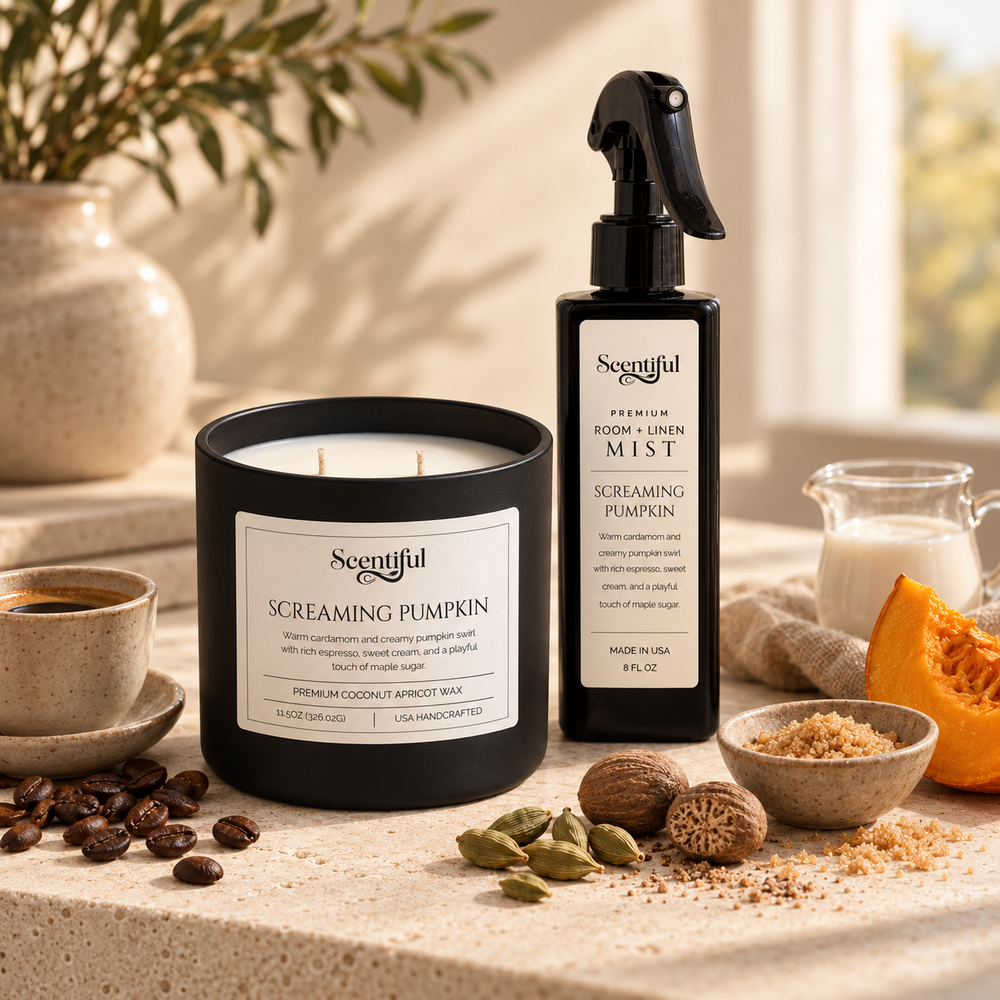 Screaming Pumpkin – Spiced & Indulgent 8 oz Room + Linen Mist