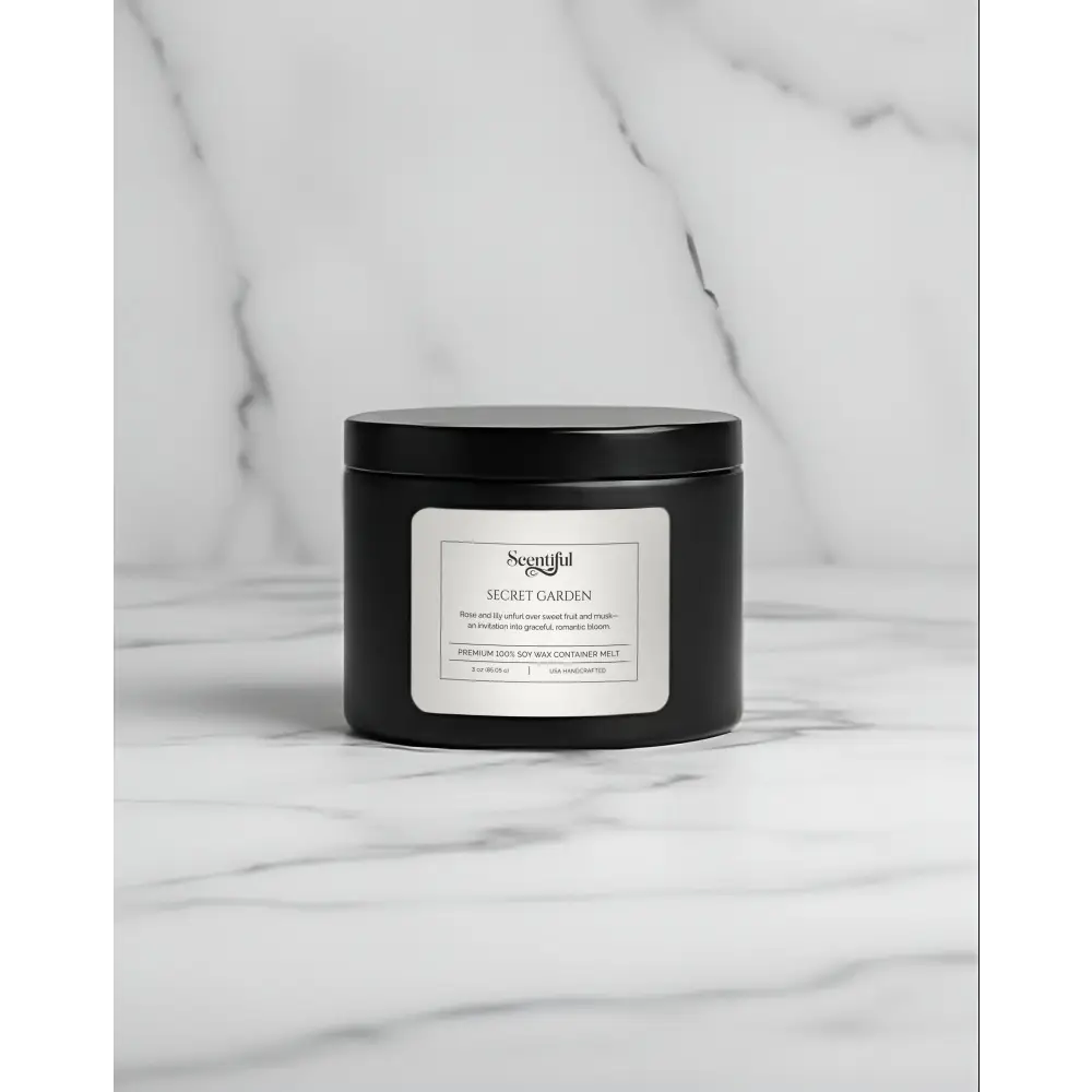 Secret Garden – Romantic & Floral 3 oz 100% Soy Container Melt - Handcrafted