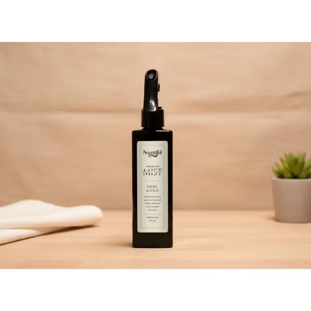 Smoke & Stack – Smoky & Spiced 8 oz Room + Linen Mist - Handcrafted