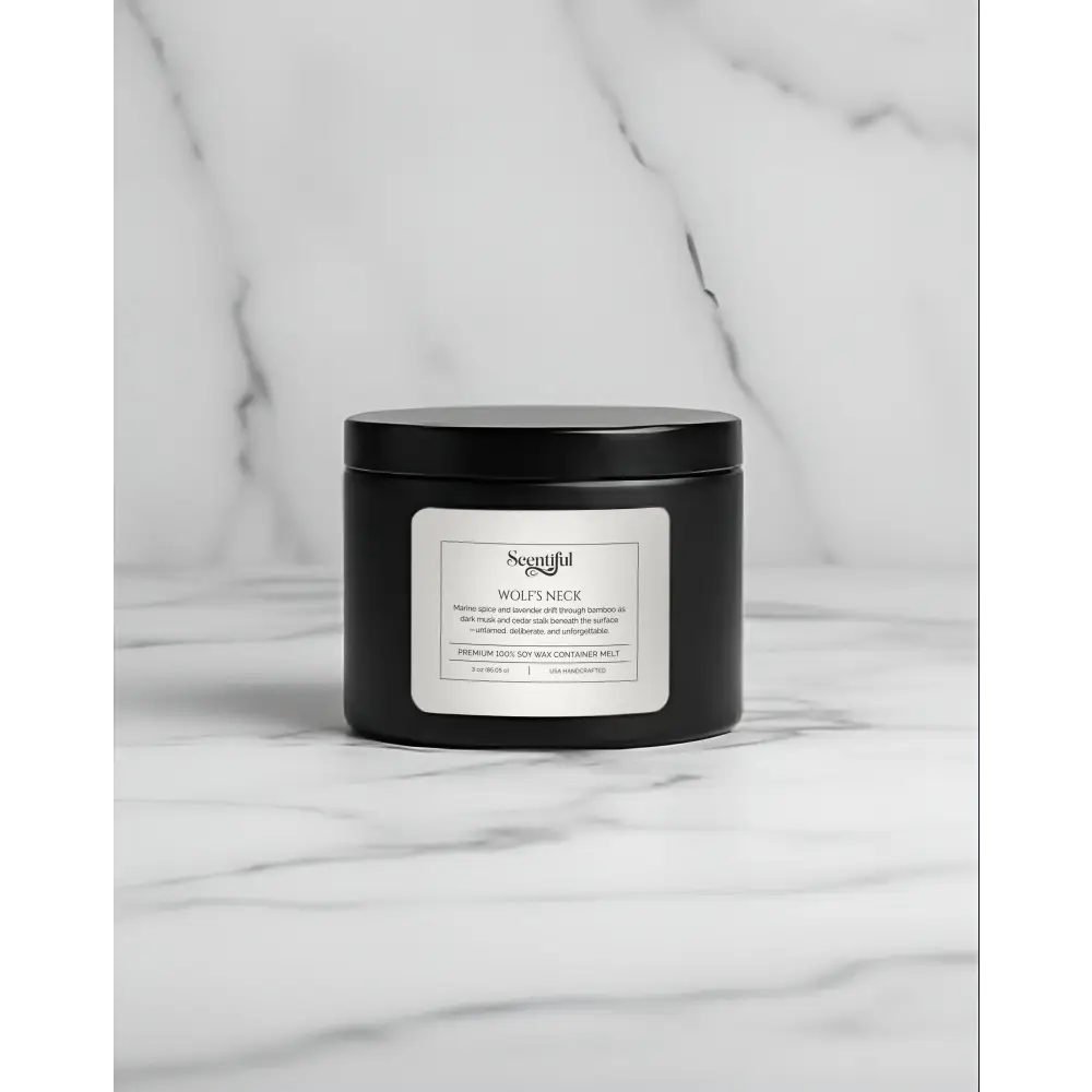 Wolf’s Neck – Bold & Untamed 3 oz 100% Soy Container Melt - Handcrafted